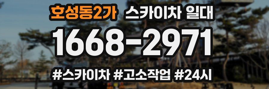 호성동2가 스카이차 일대