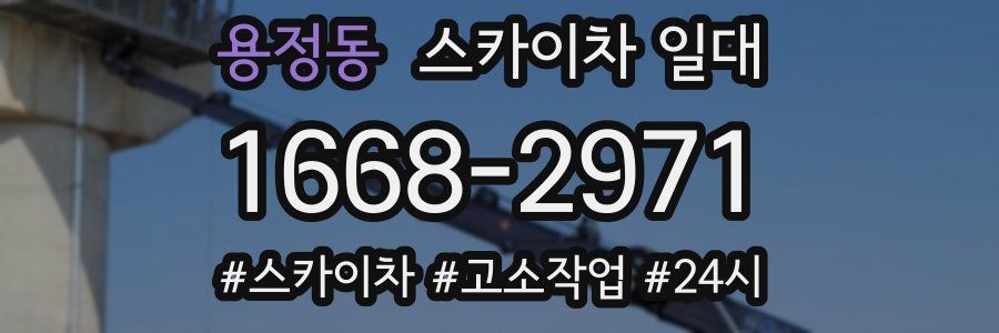 용정동 스카이차 일대