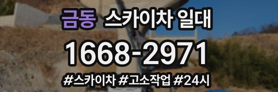 금동 스카이차 일대