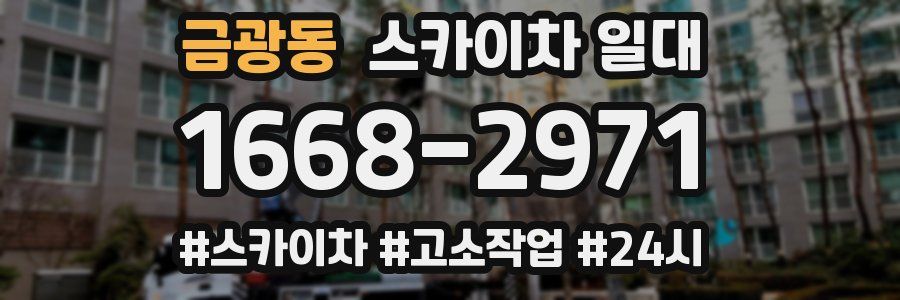 금광동 스카이차 일대