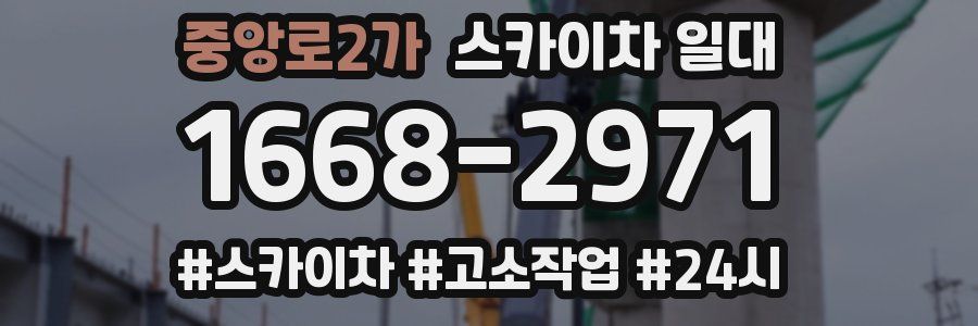 중앙로2가 스카이차 일대