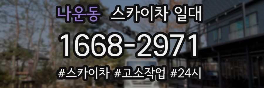 나운동 스카이차 일대