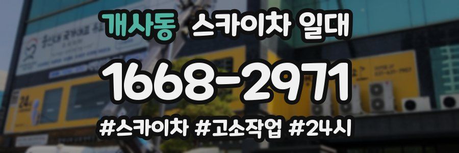 개사동 스카이차 일대