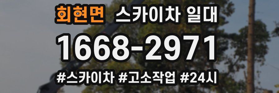 회현면 스카이차 일대
