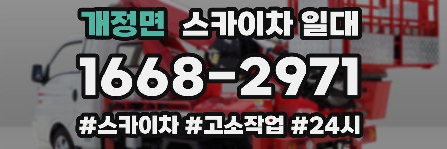 개정면 스카이차 일대