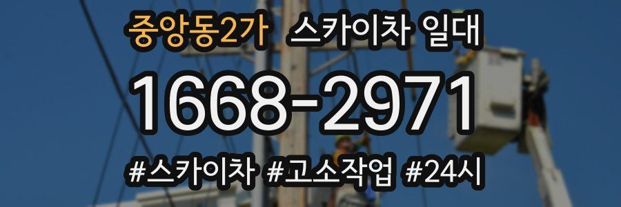 중앙동2가 스카이차 일대