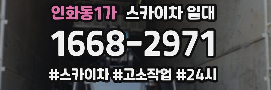 인화동1가 스카이차 일대