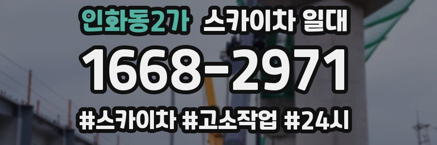 인화동2가 스카이차 일대