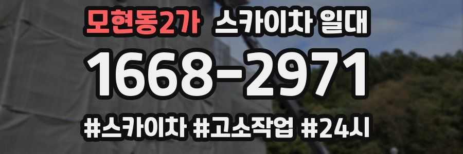 모현동2가 스카이차 일대