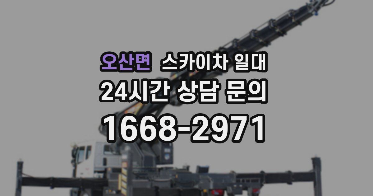 오산면 스카이차 일대