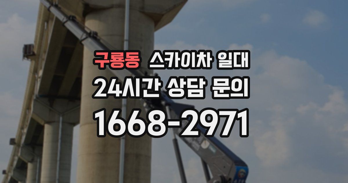 구룡동 스카이차 일대