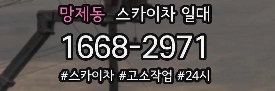 망제동 스카이차 일대