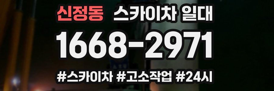 신정동 스카이차 일대