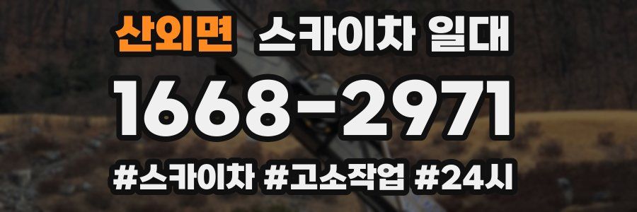 산외면 스카이차 일대
