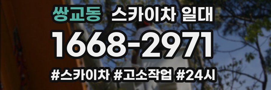 쌍교동 스카이차 일대