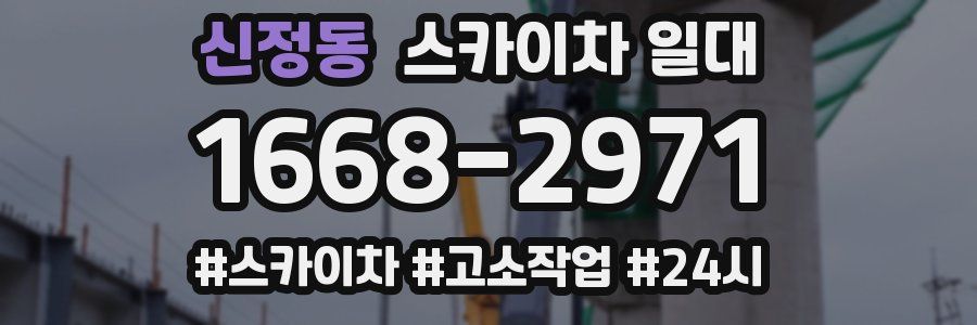 신정동 스카이차 일대