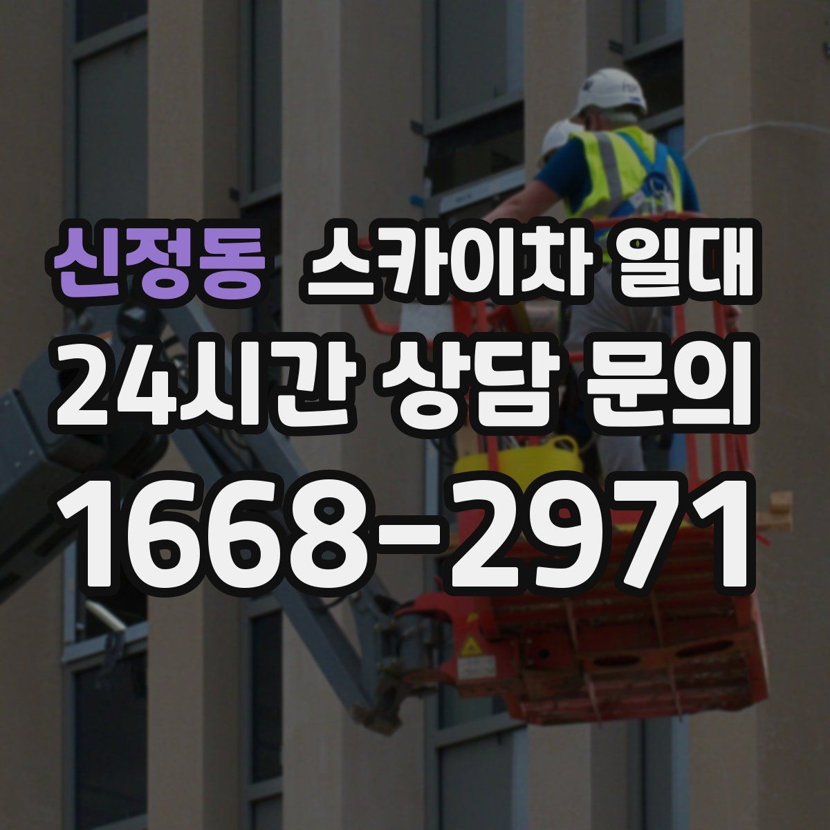 신정동 스카이차 일대