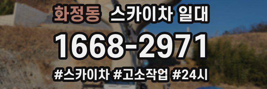 화정동 스카이차 일대