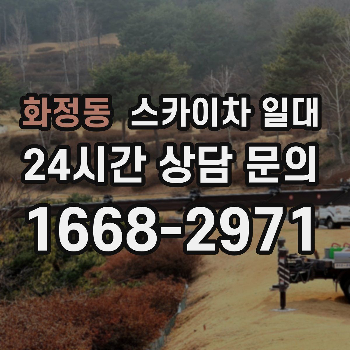화정동 스카이차 일대