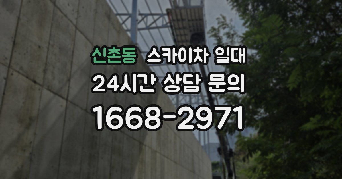 신촌동 스카이차 일대