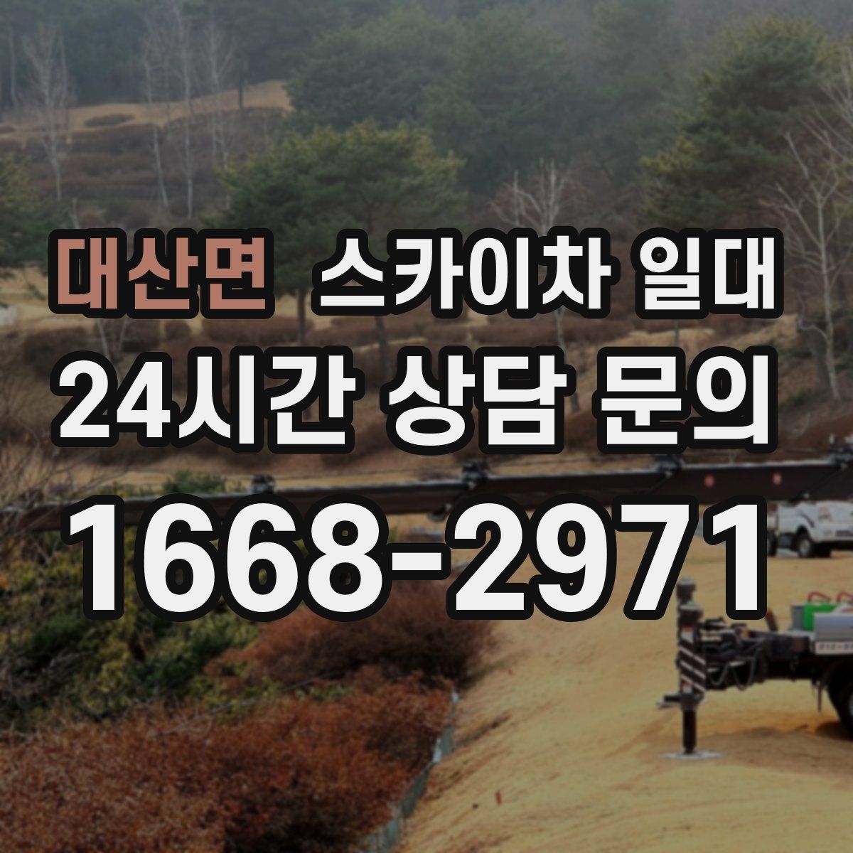 대산면 스카이차 일대