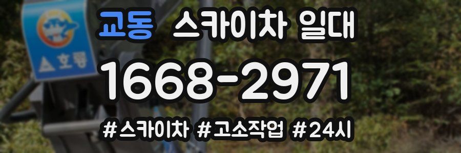 교동 스카이차 일대
