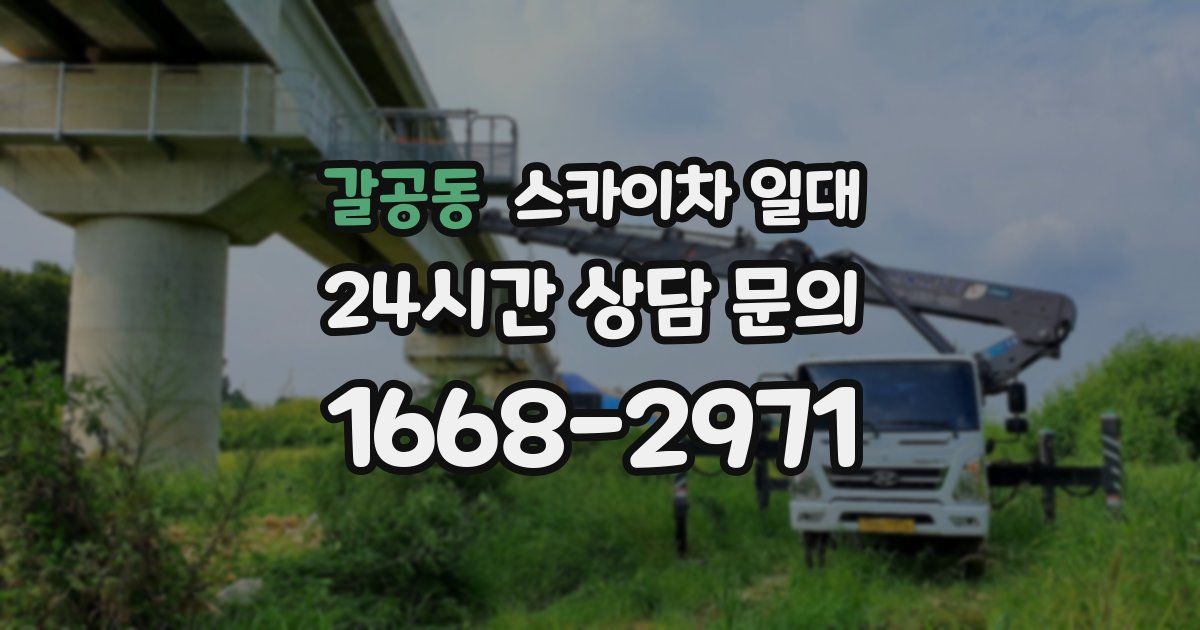갈공동 스카이차 일대
