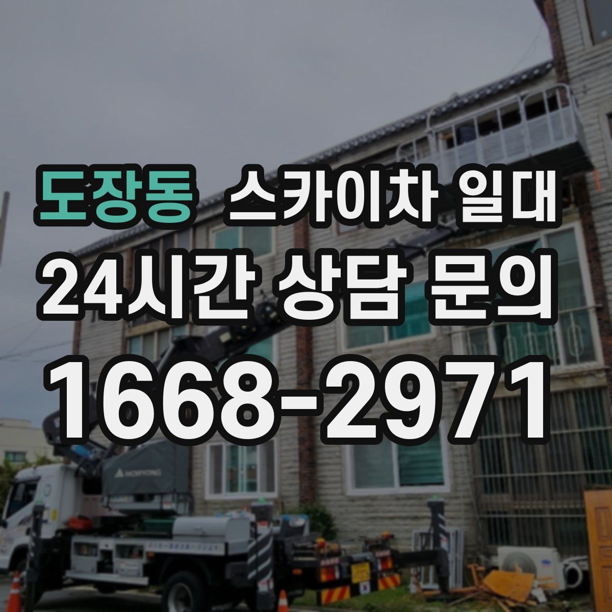 도장동 스카이차 일대