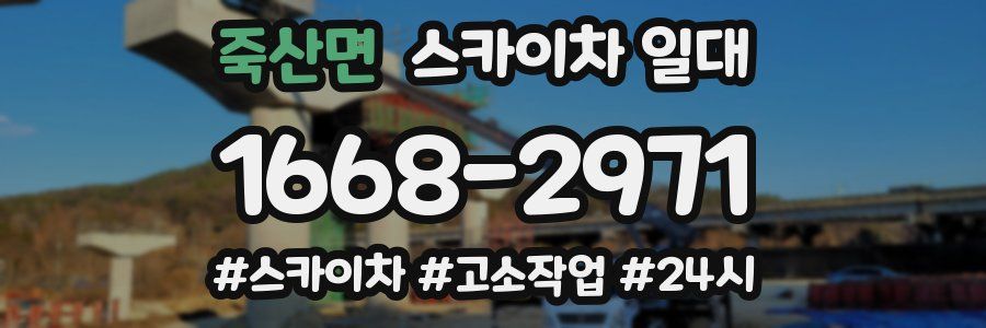 죽산면 스카이차 일대