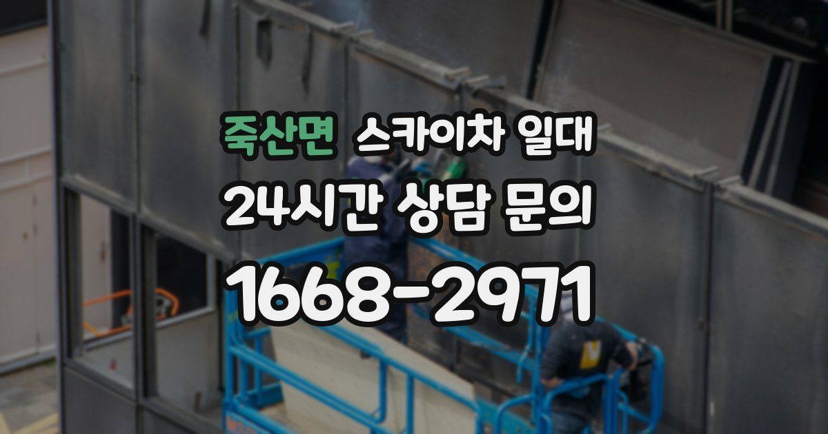 죽산면 스카이차 일대