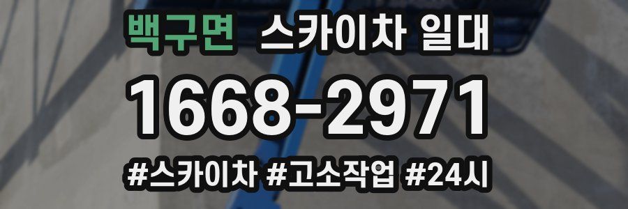 백구면 스카이차 일대