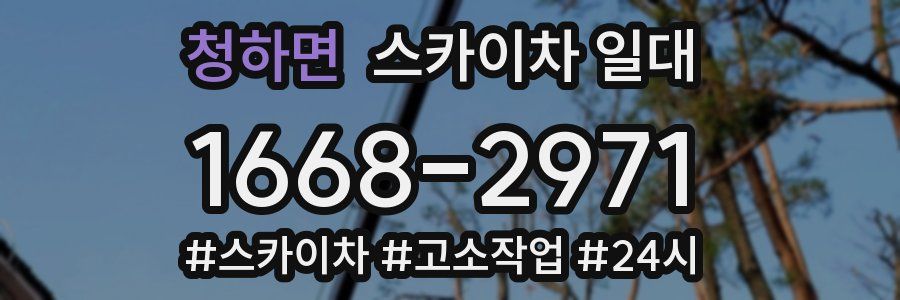 청하면 스카이차 일대
