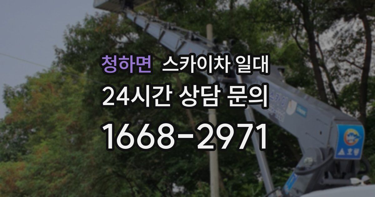청하면 스카이차 일대