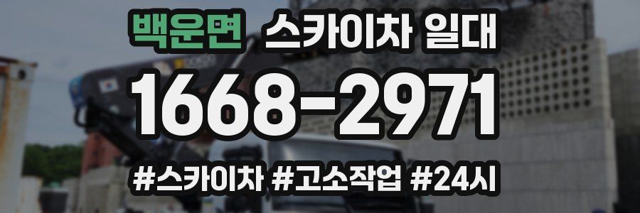 백운면 스카이차 일대
