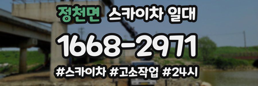 정천면 스카이차 일대