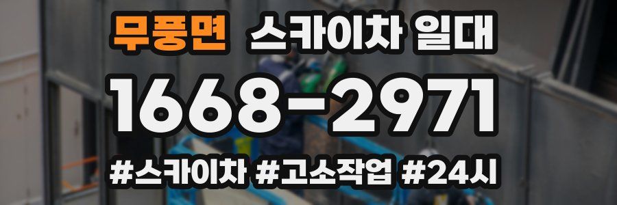 무풍면 스카이차 일대