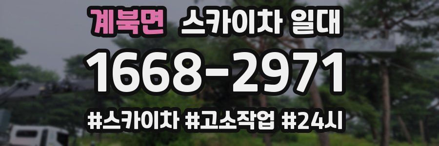 계북면 스카이차 일대