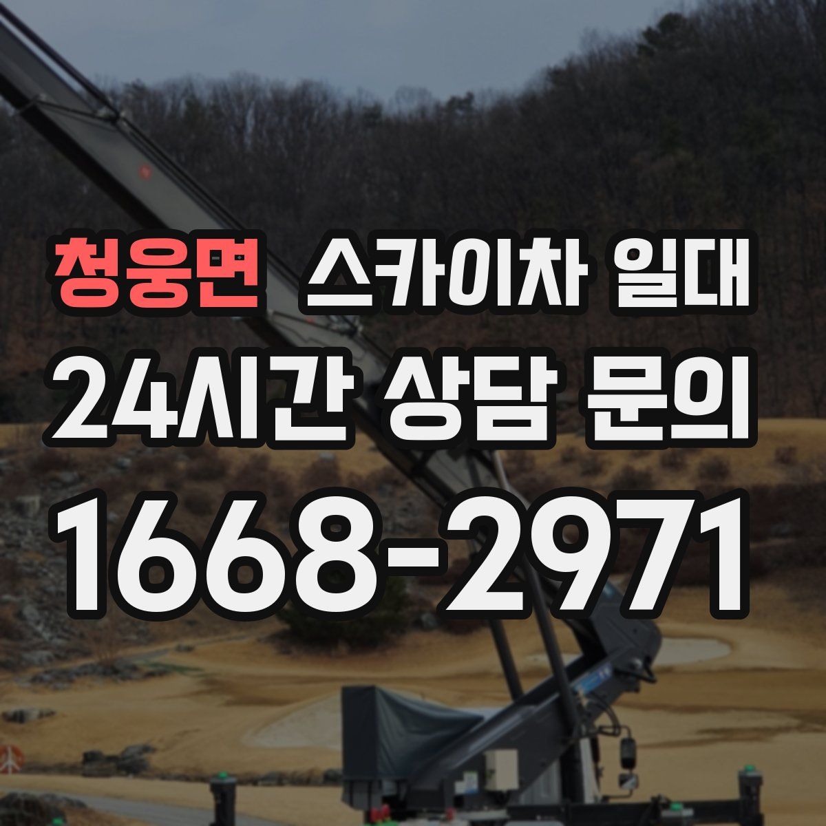 청웅면 스카이차 일대
