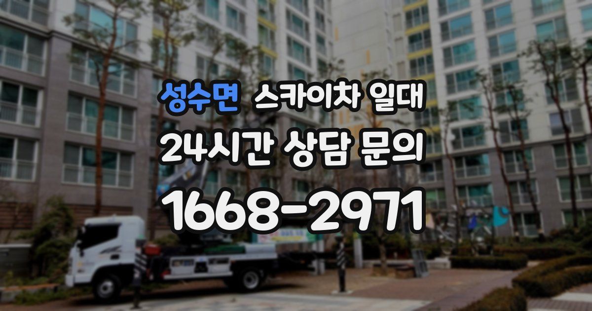 성수면 스카이차 일대