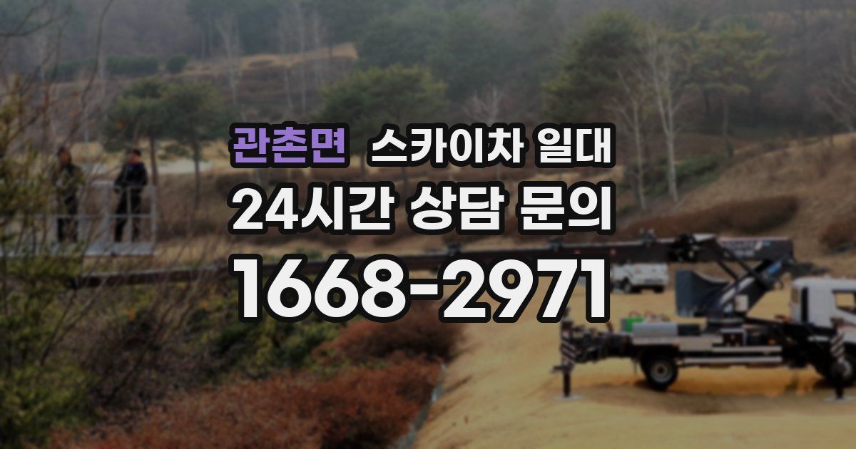 관촌면 스카이차 일대