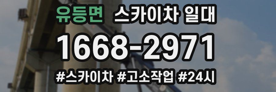 유등면 스카이차 일대