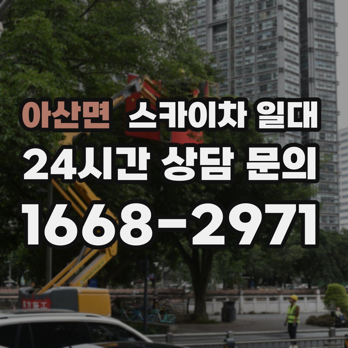 아산면 스카이차 일대