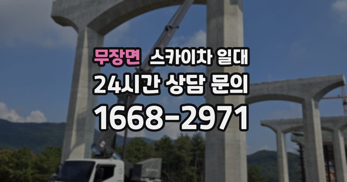 무장면 스카이차 일대