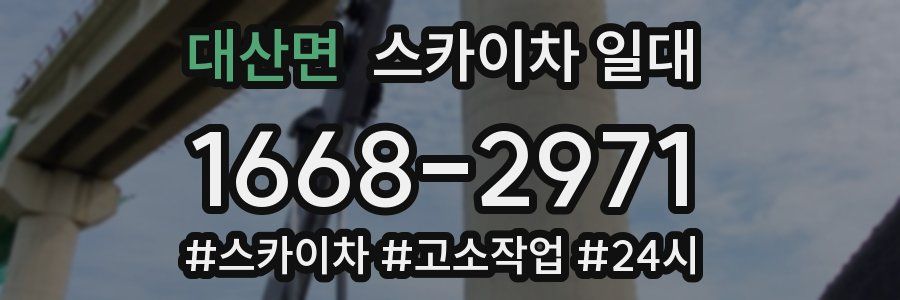 대산면 스카이차 일대