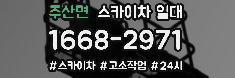 주산면 스카이차 일대