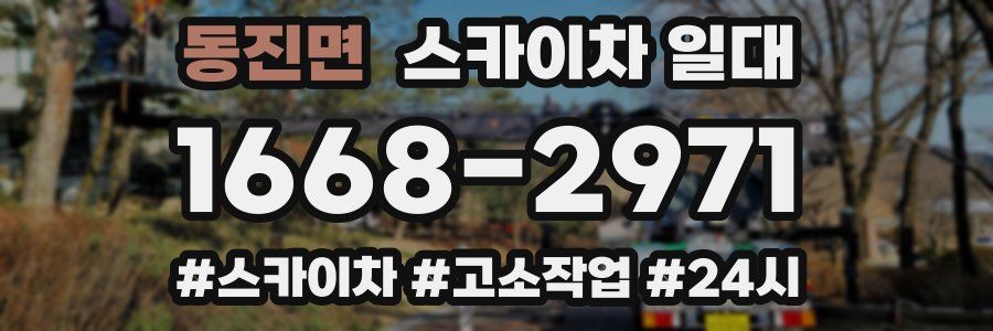 동진면 스카이차 일대