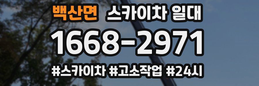 백산면 스카이차 일대