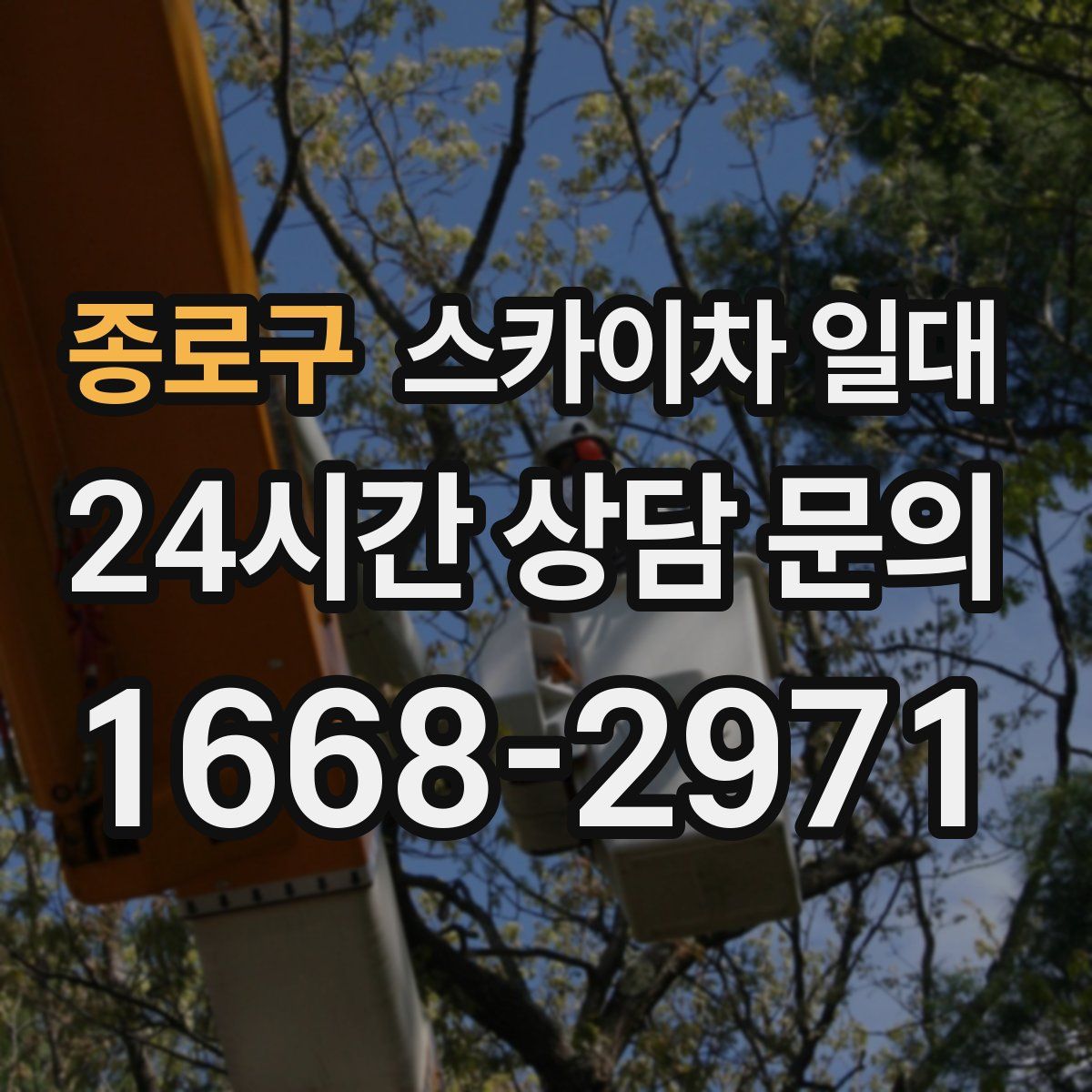 종로구 스카이차 일대