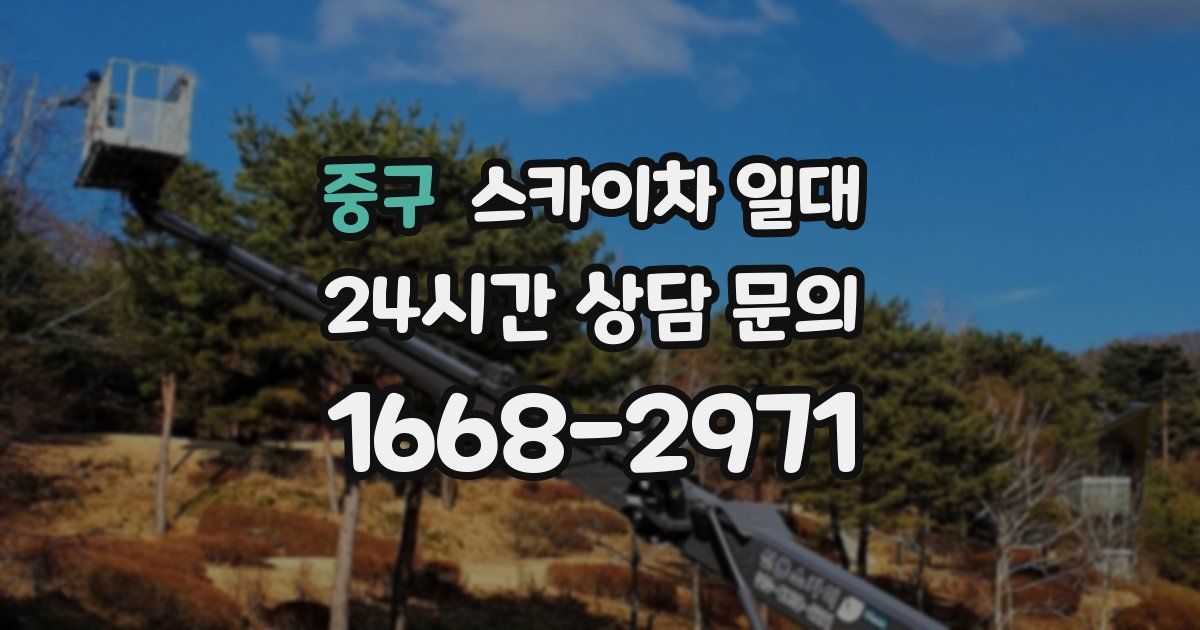 중구 스카이차 일대