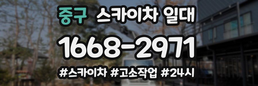 중구 스카이차 일대